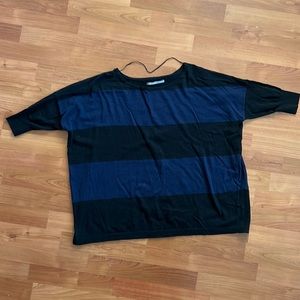 Soft Striped Crop Sweater by Rubbish